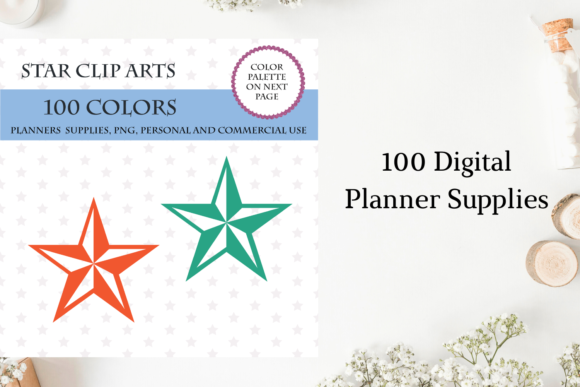 100 Stars for Planner and Graphic Design