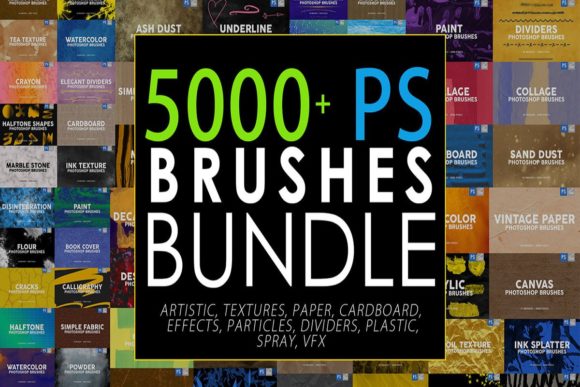 5000 Photoshop Stamp Brushes Bundle: A Comprehensive Tool for Creative Professionals