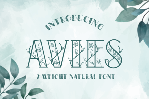 Avies: A Sweet Decorative Font for Creative Projects