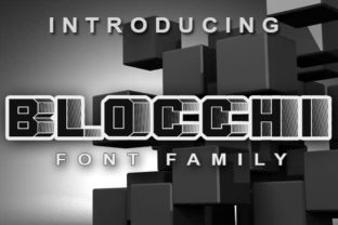 Blocchi: A Retro-Inspired Font for Modern Creativity