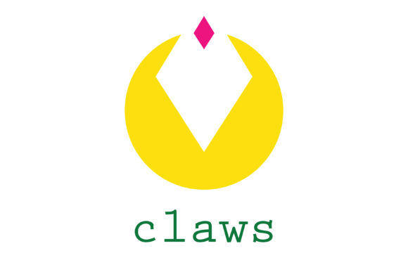 Claws Logo Template with Diamond Grip Arabic Letters