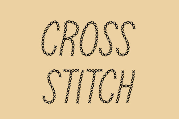 Cross Stitch Font for Creative Projects