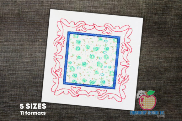 Decorative Square Applique Frame