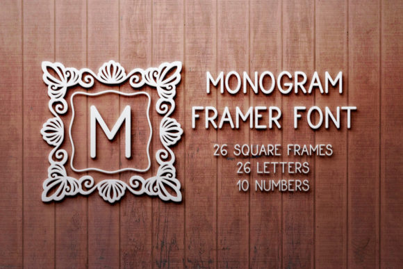 Discover the Beauty of Monogram Framer: A Sweet and Distinct Decorative Font