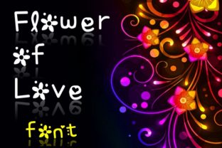 Flower of Love: A Sweet and Cute Decorative Font for Spring Projects