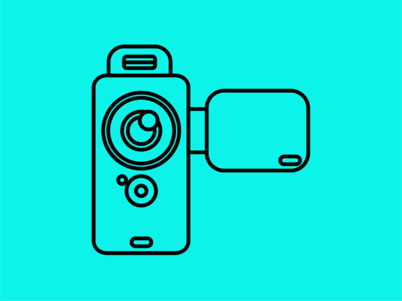 Icon Handycam Outline: A Versatile Design Asset