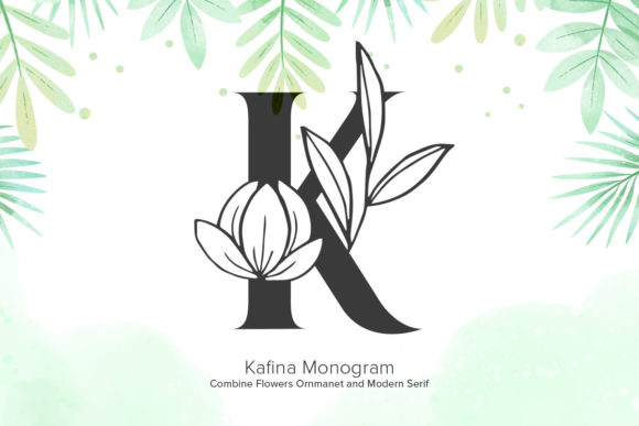 Kafina Monogram: A Versatile Decorative Font for Creative Projects