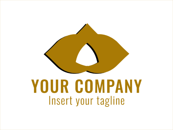 Logo Gold Ornaments with Shadow: A Luxurious Design Element