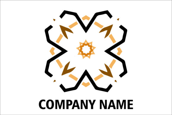 Logo Ornament Vector Black Orange: A Versatile Design Asset for Creative Projects
