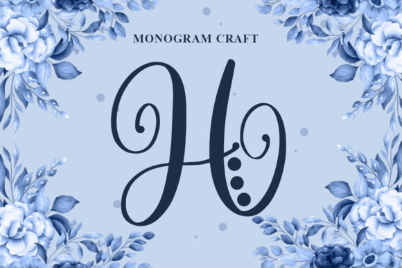 Monogram Craft: A Timeless Decorative Font for Creative Expression