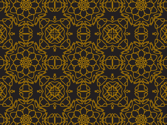 Pattern Gold Ornament Flowers: A Timeless Design Element for Modern and Vintage Aesthetics