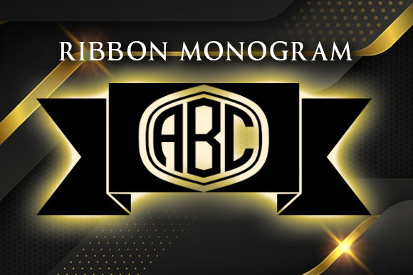 Ribbon Monogram: A Versatile Decorative Font for Creative Designers