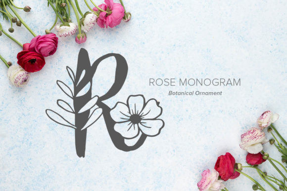 Rose Monogram: A Sweet and Stylish Font for Creative Projects