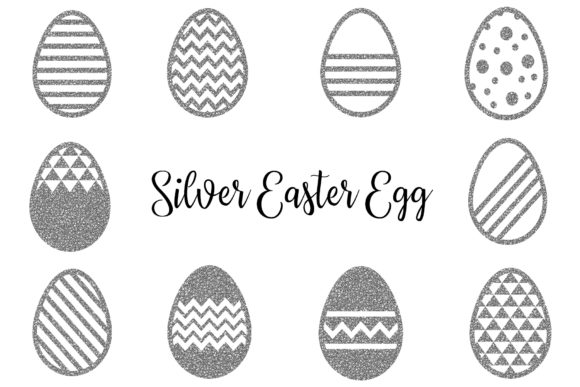 Silver Easter Egg Clipart