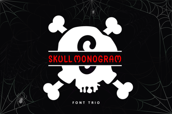 Skull Monogram: Elevating Halloween Designs with a Spooky Touch