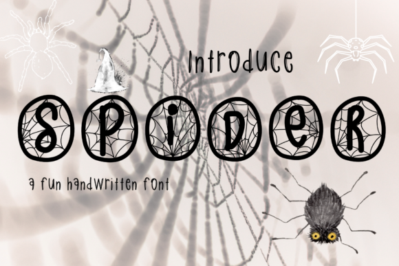 Spider Font: A Unique and Cute Decorative Style