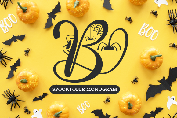 Spooktober Monogram: A Spooky Font for Halloween Designs