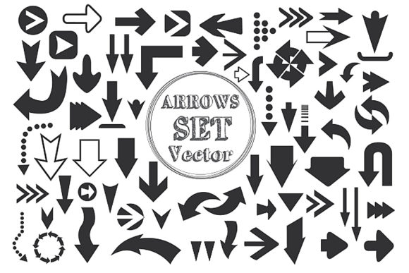 Sticker Arrows Set for Creative and Professional Use