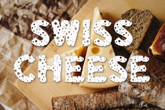 Swiss Cheese: A Unique Decorative Font for Thanksgiving and Beyond